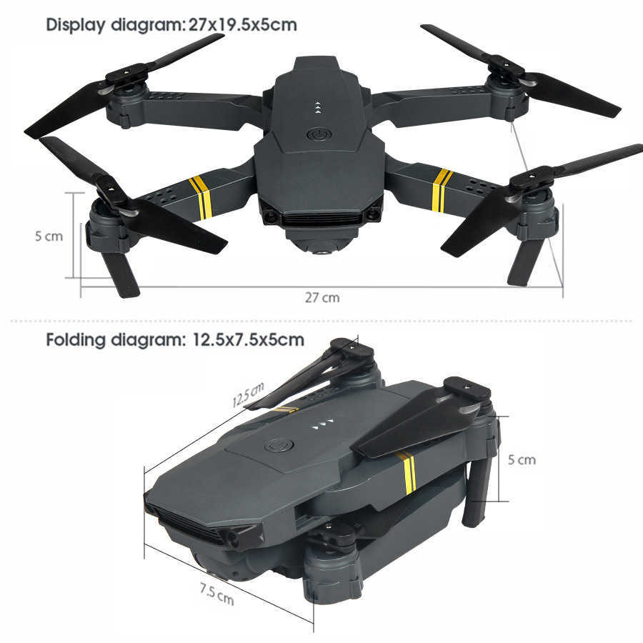 E58 aéronef sans pilote UAV pliable jy019 avion à quatre axes gd88 avion télécommandé pression d'air altitude fixe S168 photo aérienne