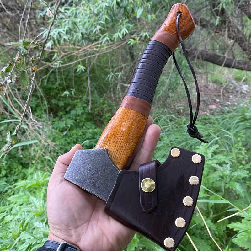 Tools Camping Axe Head High Carbon Steel Forging Home Hatchet Bone Cutter Felling Axe Outdoor Survival Ax Tactical Hunting Tool Hamme