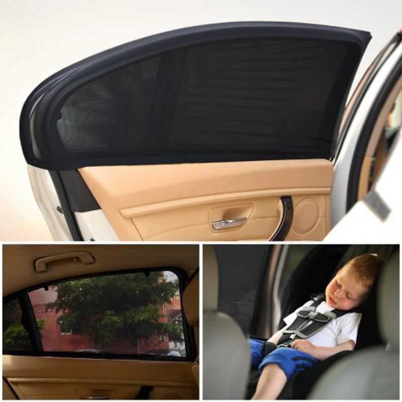 New Car Front/Rear Side Window Sun Visor Shade Mesh Cover Anti UV Folding Car Umbrella Silver Foldable Car Windshield Sunshade