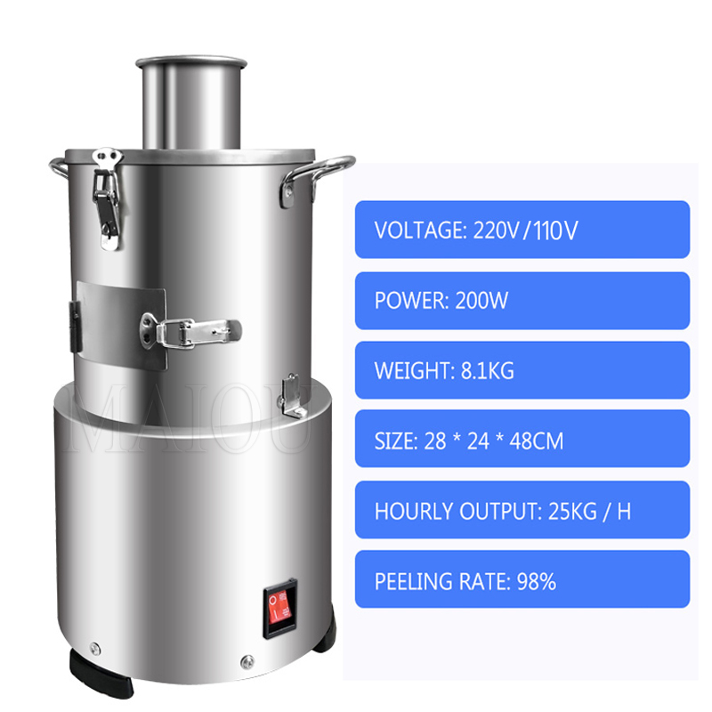 Équipement d'épluchage d'ails secs de la production 30kg/h de machine d'éplucheur d'ail complètement automatique commercial