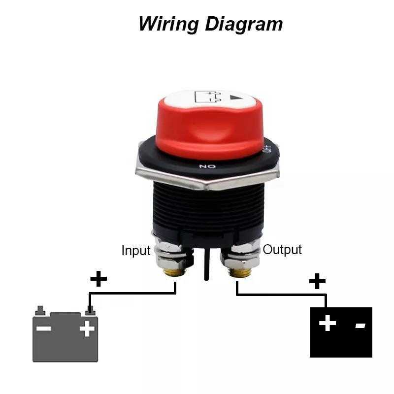 Ny bilbatteri Rotary Disconnect Switch Safe Cut Off Isolator Power Disconnecter för motorcykelbil Marinbåt RV