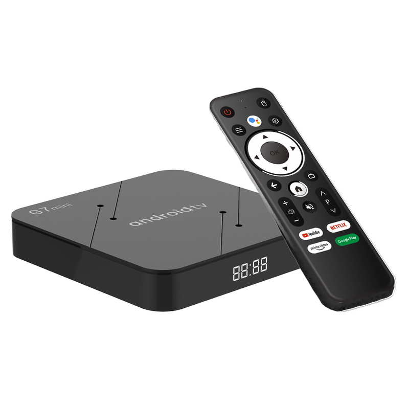 Hot G7 Mini TV Box AndroidTV 11.0 OS 4K Amlogic S905W2 2GB 16GB 2.4G 5G WiFi Bluetooth Voice Remote Control Media Player