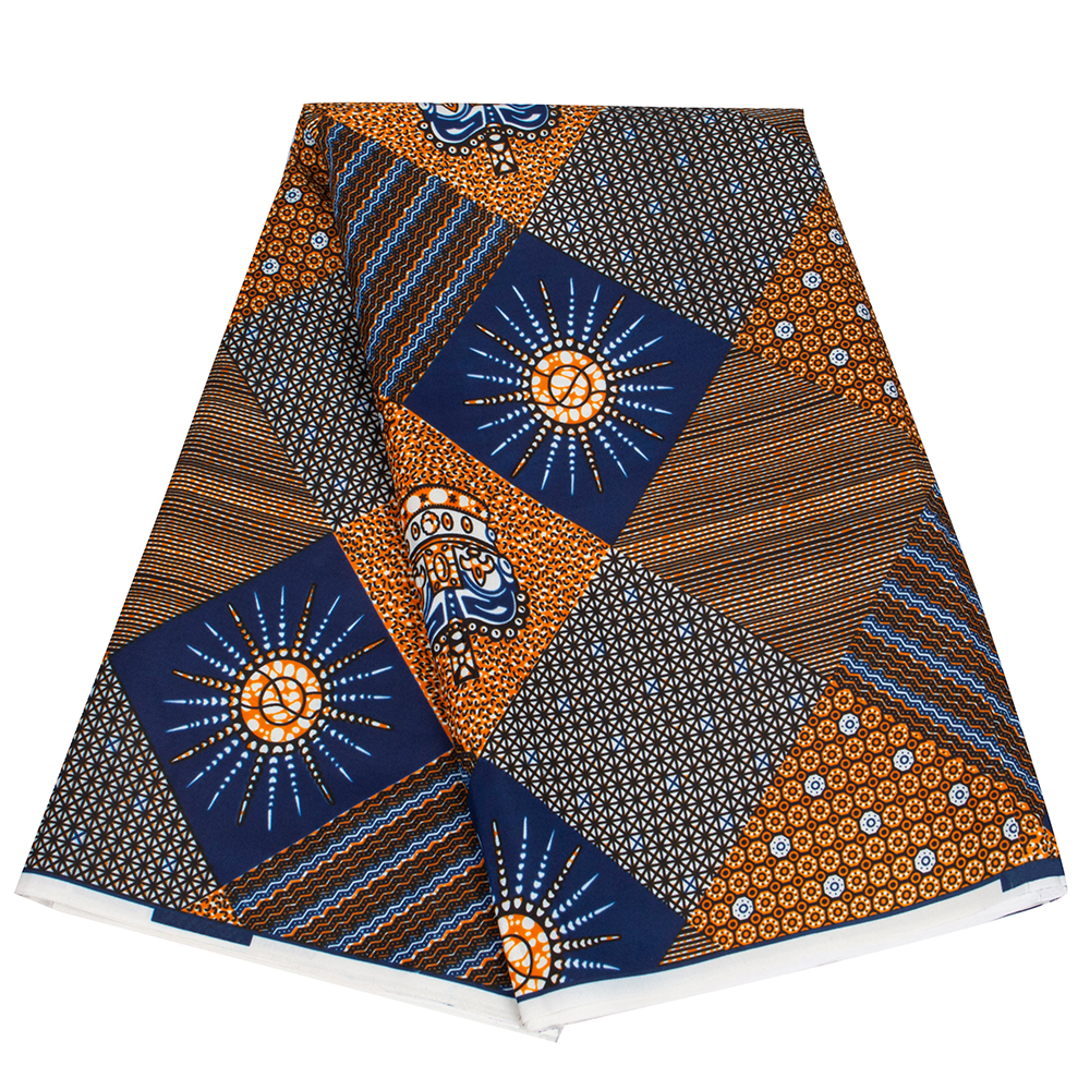 Bintarealwax grossist New Africa Farbic 2023 Ankara Polyester Sying Tyg Light Color Material för kvinnlig festklänning
