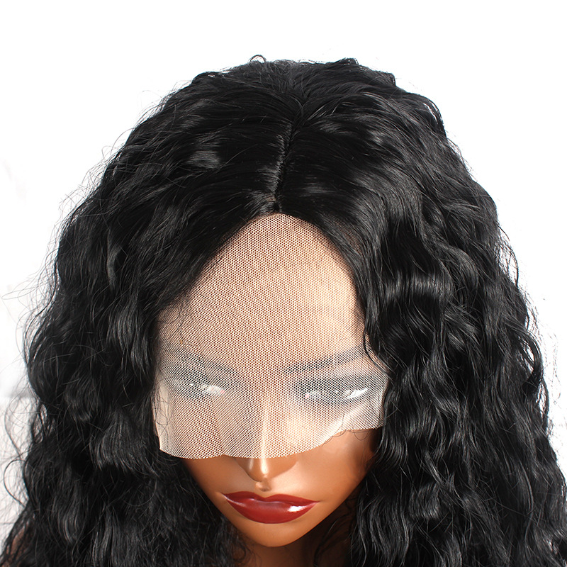 Süper yüksek kaliteli işlenmemiş insan saçı dantel ön peruk kıvırcık brezilya saç peruk siyah saç hızlı nakliye