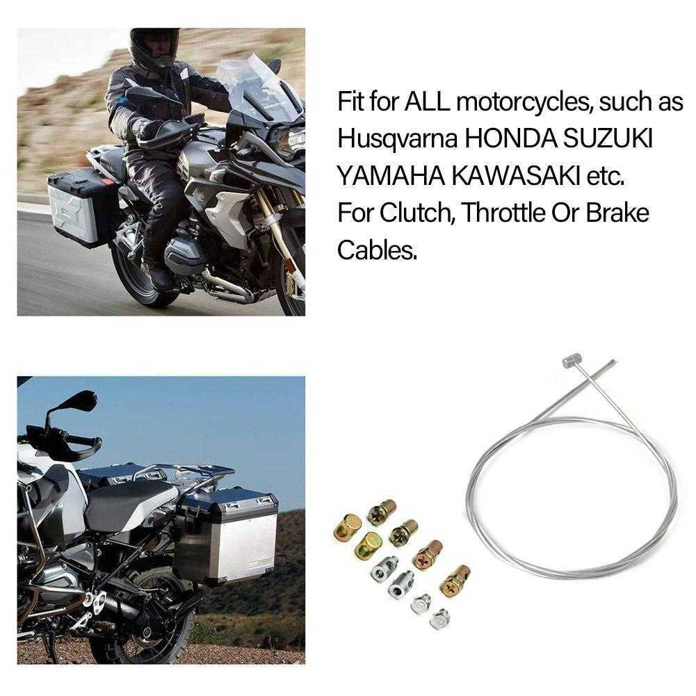 New Universal Motorcycle Emergency Throttle Cable Repair Kit Solderless Nipple with Sleeve and Nut Set Fit for All Motorcycles