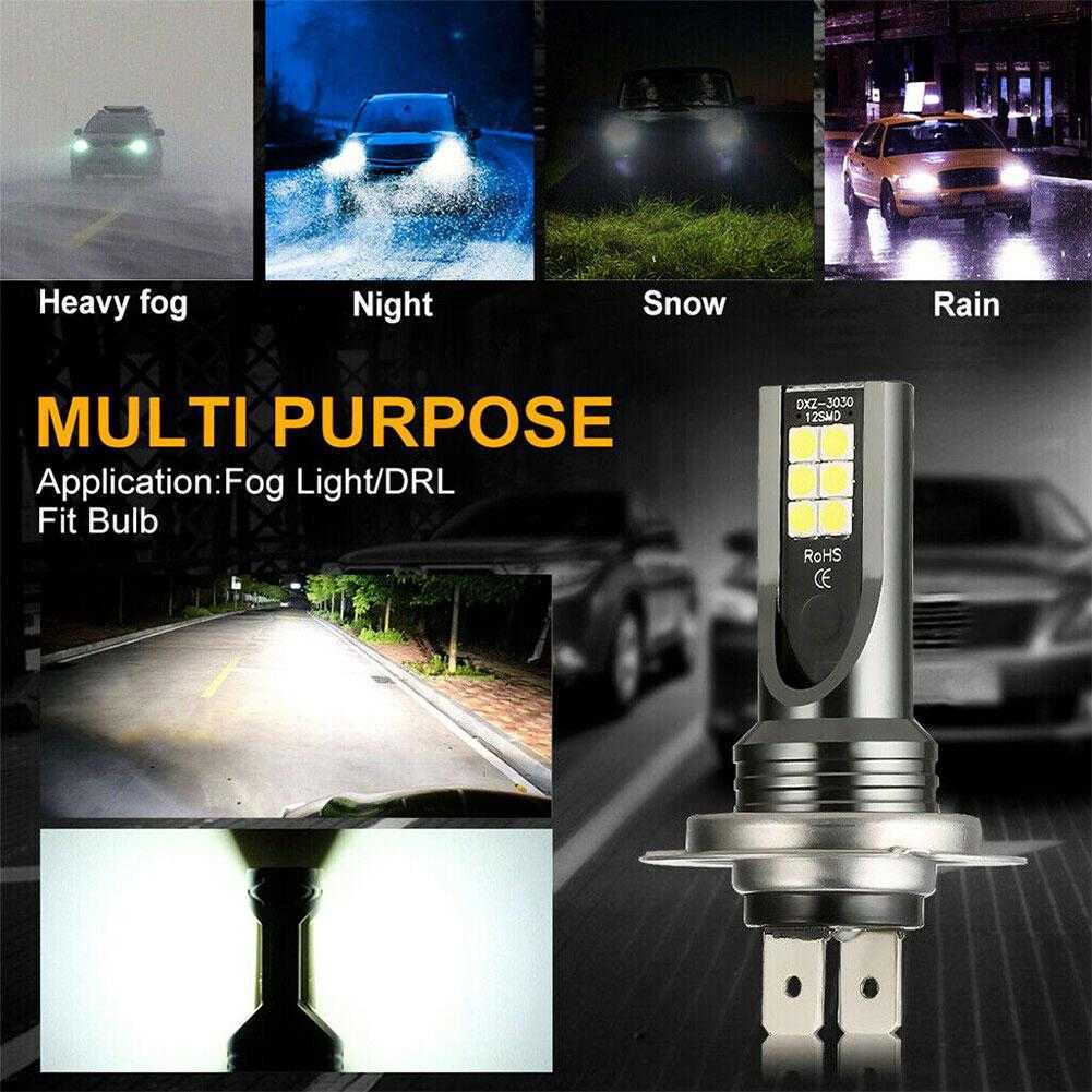 Car H4 H7 LED Headlight H11 H8 H9 H10 H1 H3 Car Fog Light Bulbs 9005 9006 Auto Driving Running Lamps 12000LM 80W 12V