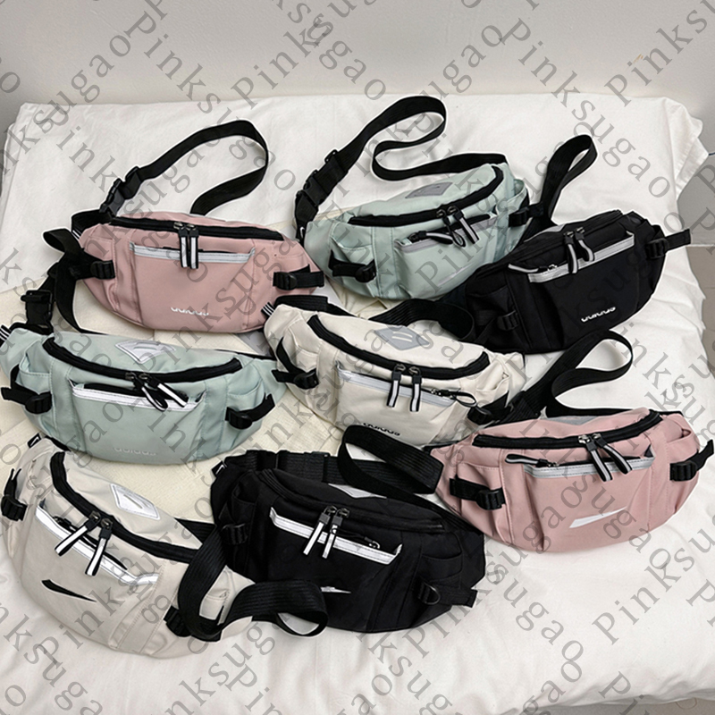 Pembe Sugao Erkekler ve Kadın Bel Çantası Fanny Pack Kemer Çantası Göğüs Çanta Harf Moda Cep Çanta Cüzdan Açık Hava Spor Crossbody Omuz Çantaları Çanta Guanquan-230512-15