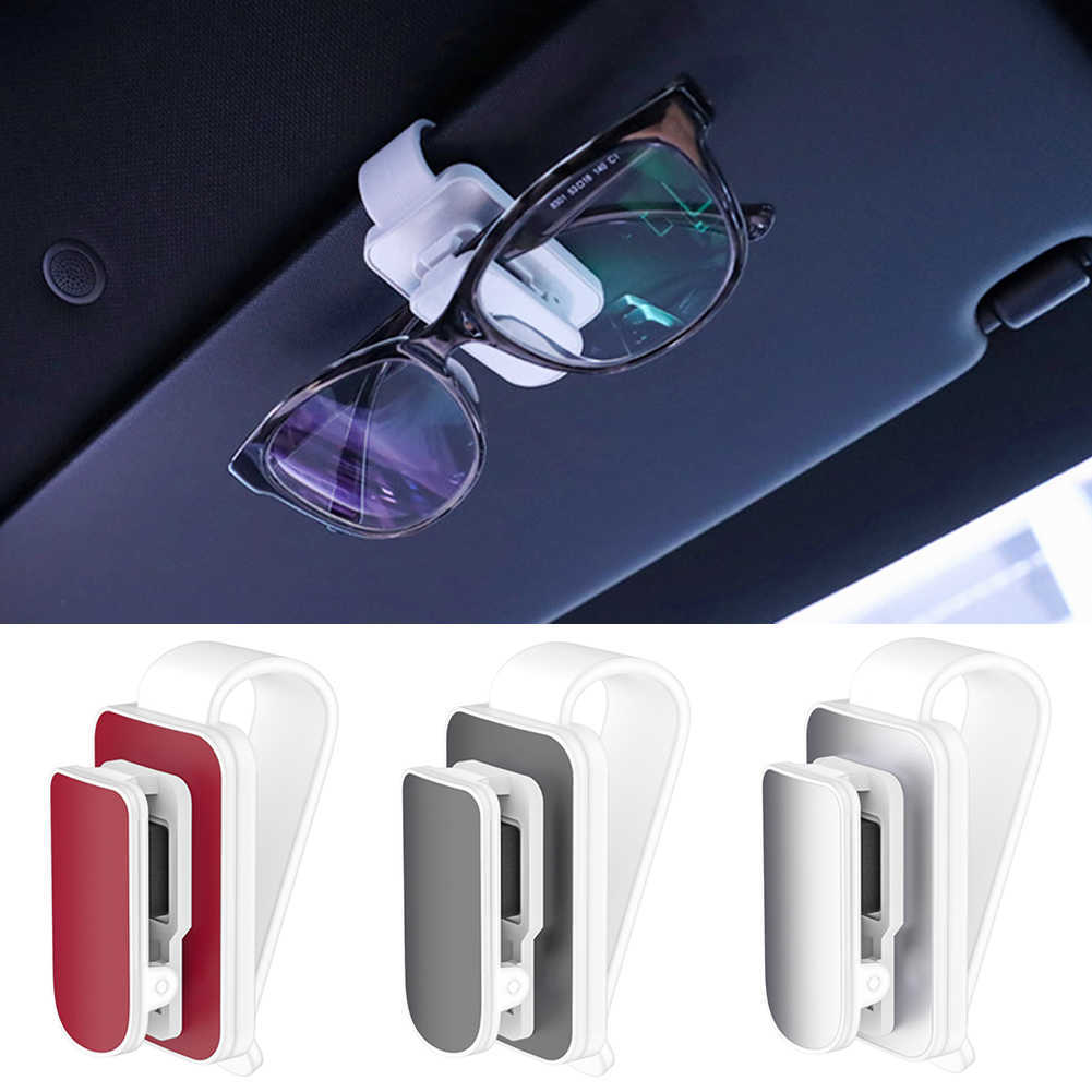 Nya nyaste solvisirglasögon Clip Universal Car Interior Card Ticket Fastener Portable Solglasögon Holder Clips Auto Accessories