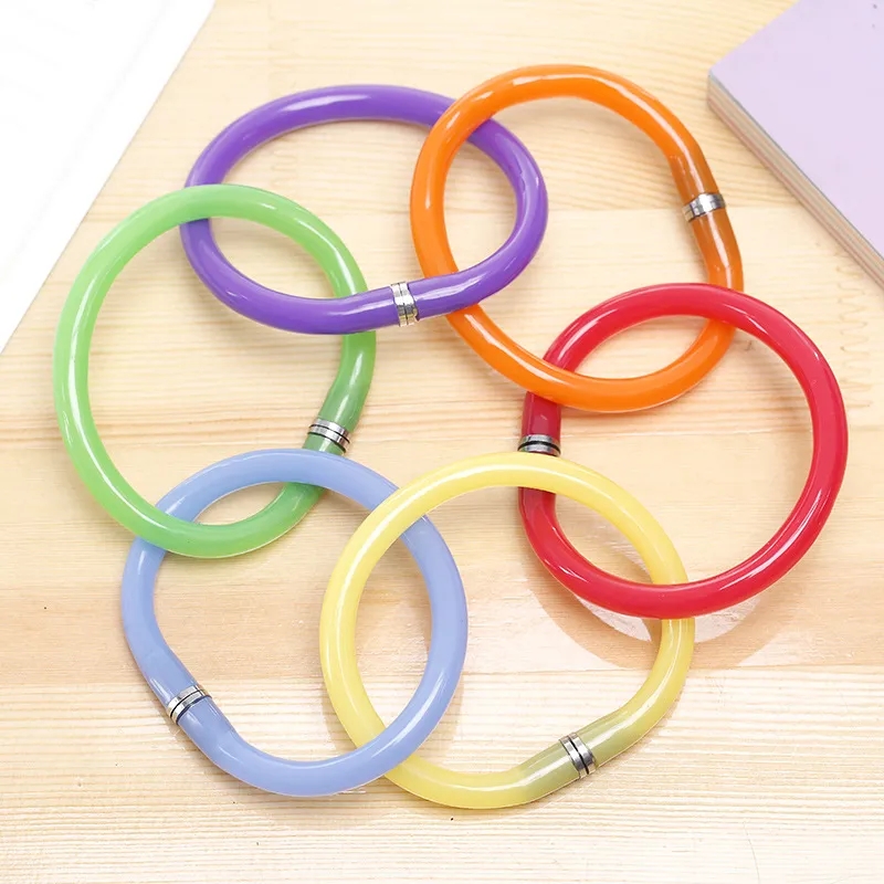 Colorful Bracelet Ball Pen Cute Creative Cartoon Ballpoint Pen Bracelet Ball Point Pen/Stationery Wrist Office School Supplies Gift 390