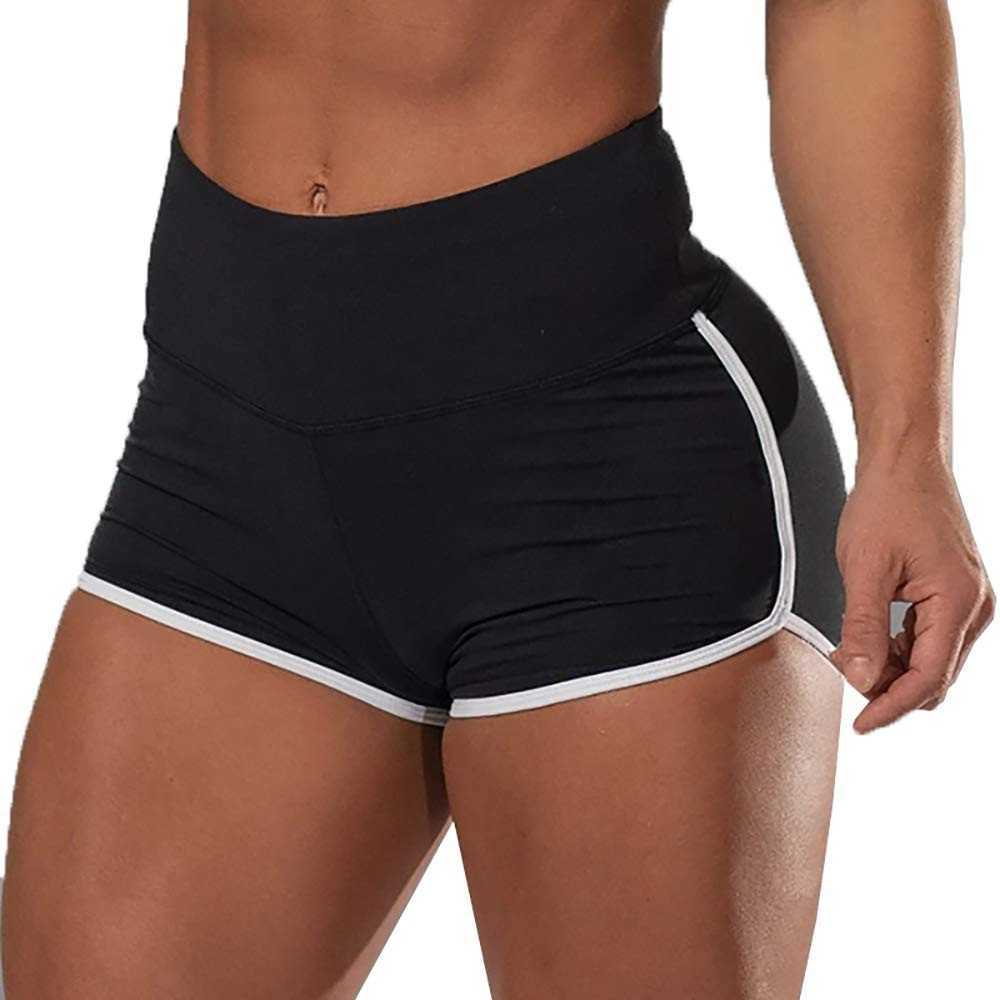 Shorts femininos shorts esportivos femininos elásticos sem colorido fitness perneiras push up gym yoga run treining calças apertadas sexy grande tamanho curto 5xl p230517