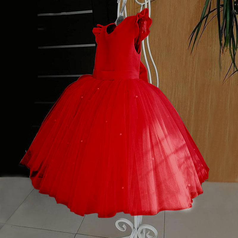 Однотонное тюлевое платье с открытой спиной для маленьких девочек, От 1 до 6 лет, детская дизайнерская юбка с бантом, детские весенне-летние платья принцессы