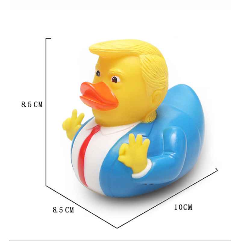 PVC Flag Trump Duck Party Favor Bath Floating Water Toy Party Decoration Funny Toys Gift