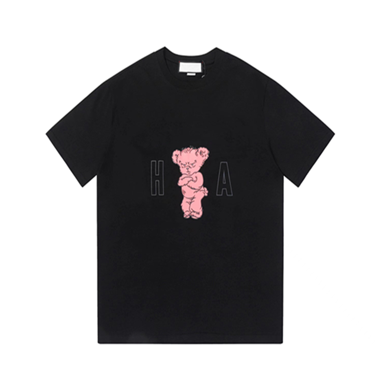 t shirt designer tshirt mens summer coniglio modello lettera stampa cotone manica corta sciolto oversize rossetto little bear magliette unisex nero bianco top casual