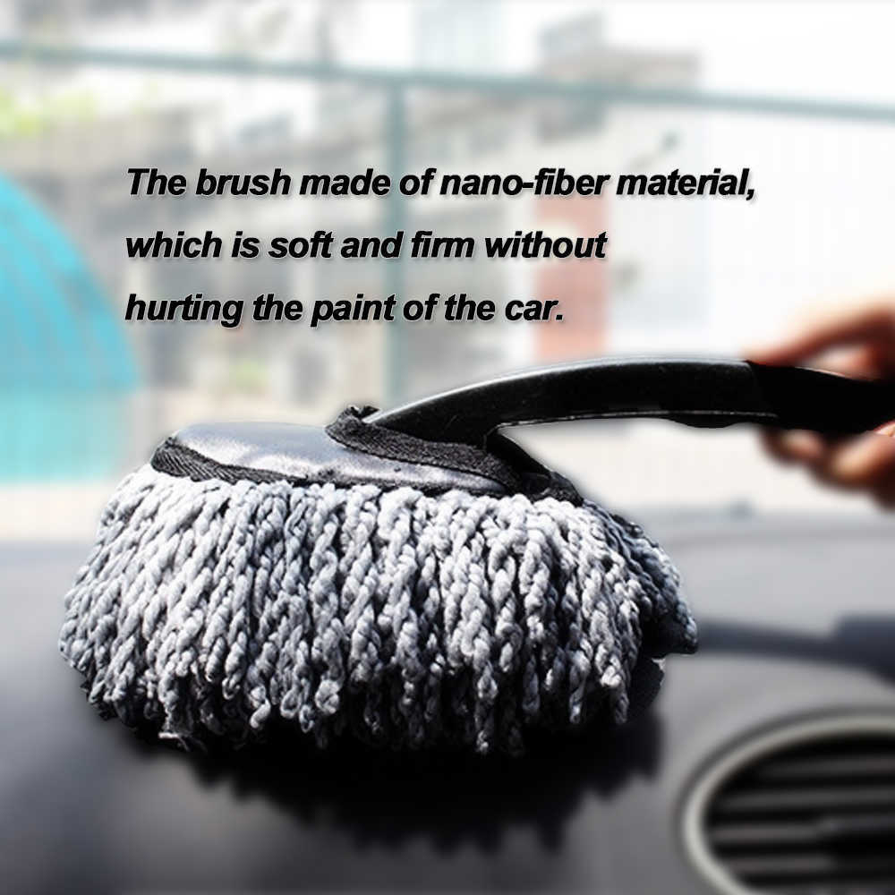 Nuova spazzola la pulizia dell'auto Mocio in microfibra morbida la pulizia dell'auto Spazzola rimuovere la polvere dalla polvere Spazzole il lavaggio dei finestrini dell'auto Strumenti la pulizia del veicolo