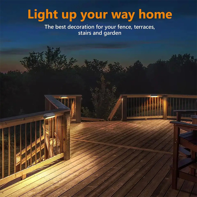 Lumières de clôture solaires RGB blanc chaud, étanche IP65, lampes de paysage à couleur changeante pour l'extérieur