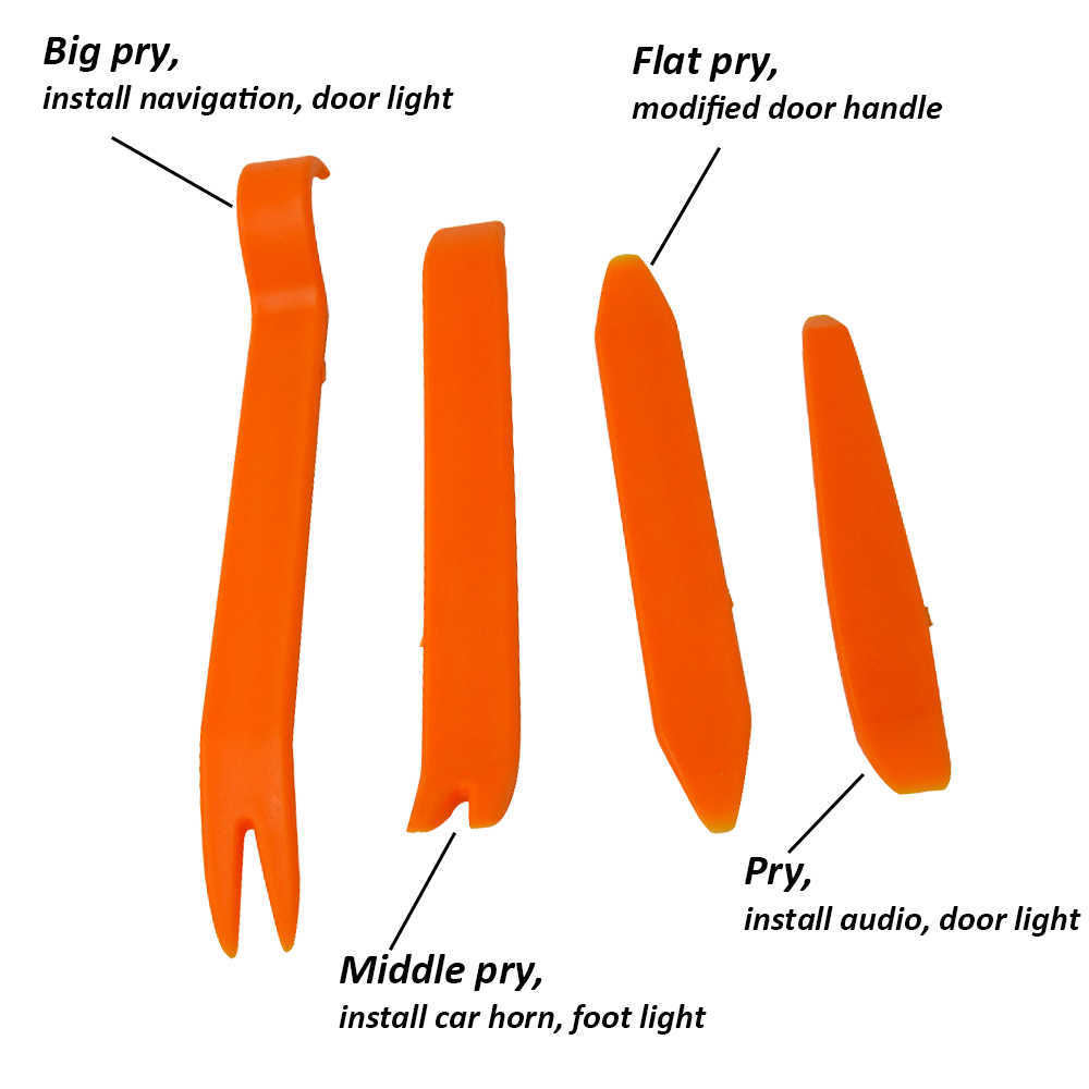 Nuovo strumento di rimozione del dispositivo di fissaggio auto Radio Panel Door Clip Panel Trim Dash Audio Removal Installer Pry Kit Auto Pry Portable Hand Tools