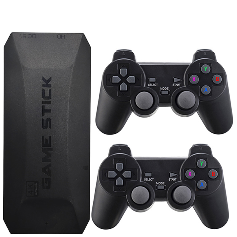 M16 Game Console Wireless TV Gaming Box med dubbelkontrollhandtag 3D 4K HDEFINITION 64G/128G Media Player Game Stick With Package Retail Box