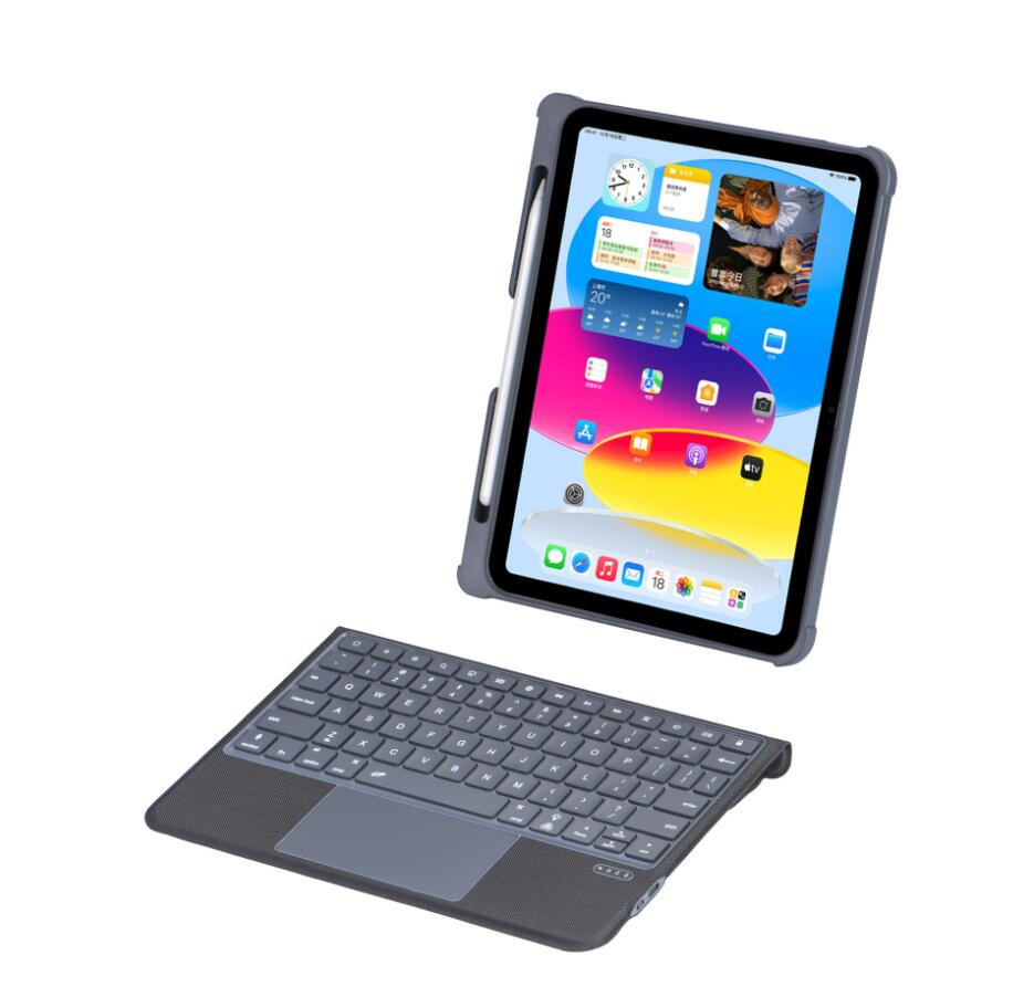 Nouveau boîtier de clavier Bluetooth de Type aspiration magnétique sans fil pour Ipad 10.2 10.5 10.9 pro 11 avec rétro-éclairage coloré