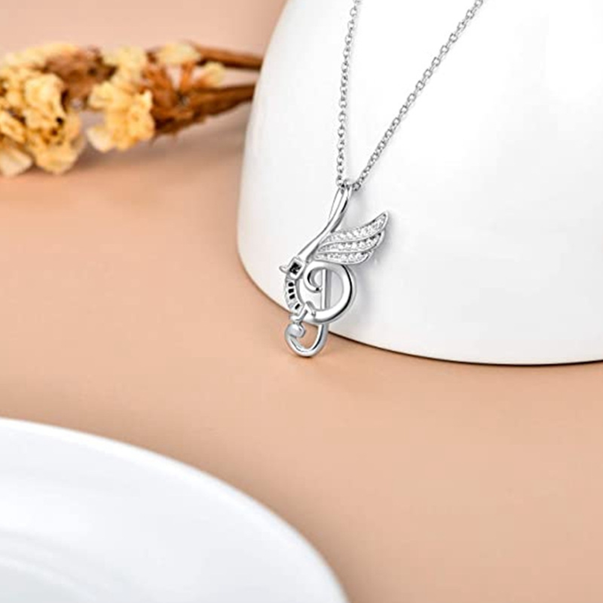 Personality Musical Note Pendant Necklace Jewelry Girl Lady Engagement Party Accessories