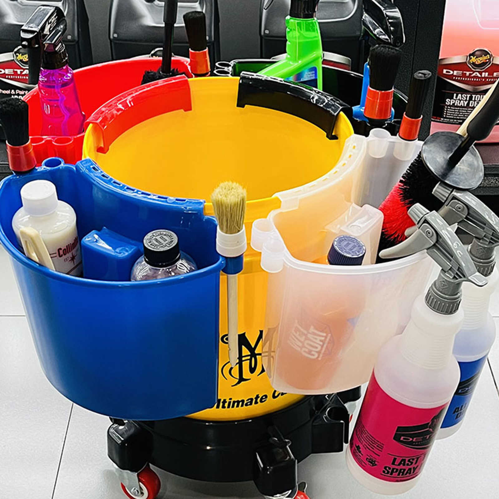 Nieuwe plastic auto wassen bucket borstel Organisator handdoeken Mitt Fast Easy Storage Kits externe zijdehangende vat auto detailleringsgereedschap