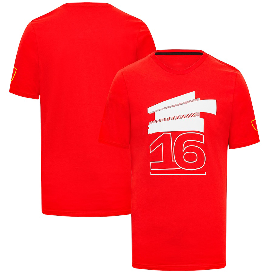 2023 F1 Camiseta Fórmula 1 Red Team Racing Camisetas Driver Fãs Moda Casual Camiseta de manga curta Camiseta esportiva de verão Camiseta