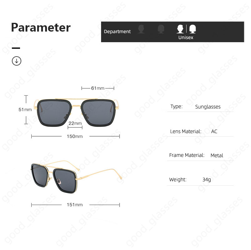 Mode Double Pont Lunettes De Soleil Hommes Femmes 61-51 Classique Designer Lunettes De Soleil En Plein Air UV400 Lunettes pour Escalade Conduite Voyager