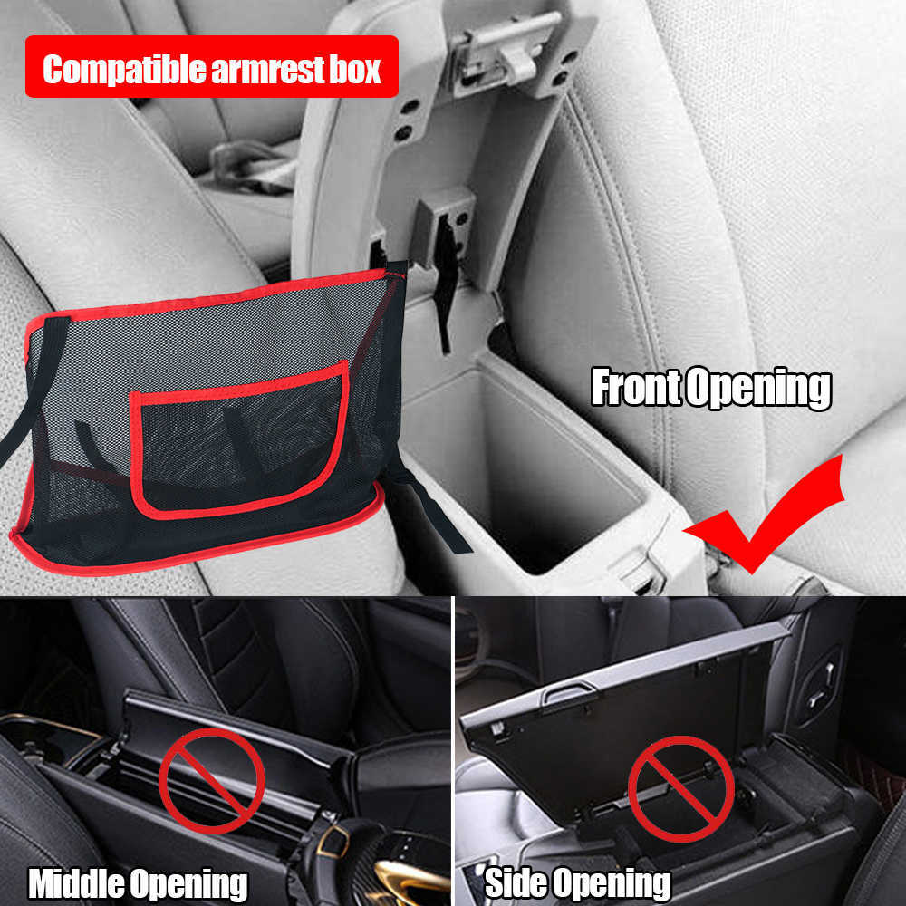 Ny bil Net Pocket Handväska Holder Car Seat Storage Organizer Bag Auto Seat Gap Storage Mesh Pocket Car Interior Stowing Tidying