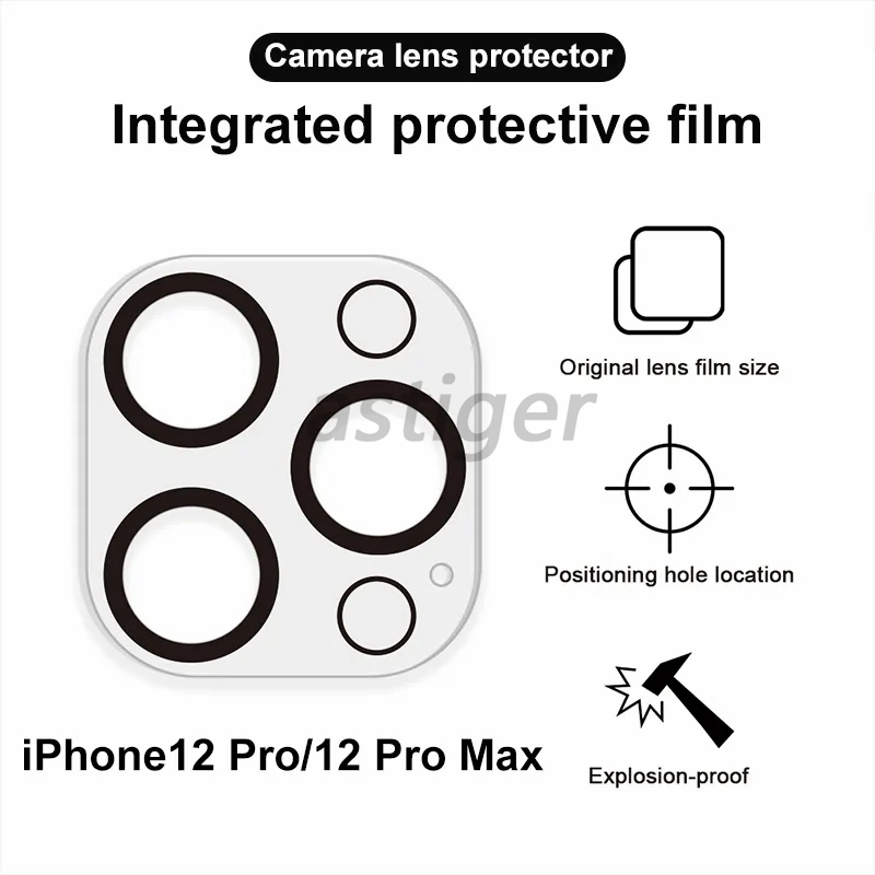 3D Full Cover HD Clear Lens Protector for iPhone 15 14 13 12 11 Mini Pro Max 14Plus 9H Camera Protector Film with Flash Circle Tempered Glass com caixa de varejo