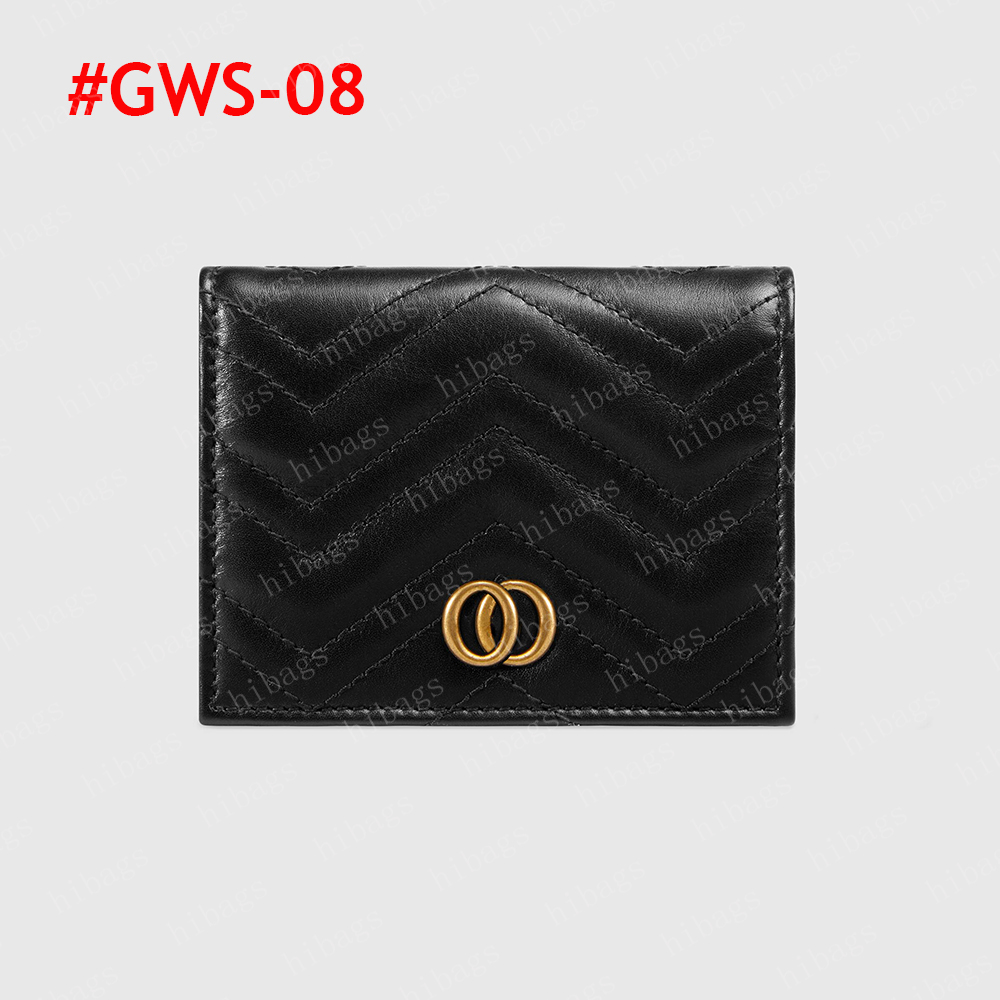 2023 Carteira de designer carteira masculina bolsa zippy carteira Lady Fold Letters couro bege com caixa #GWS-15