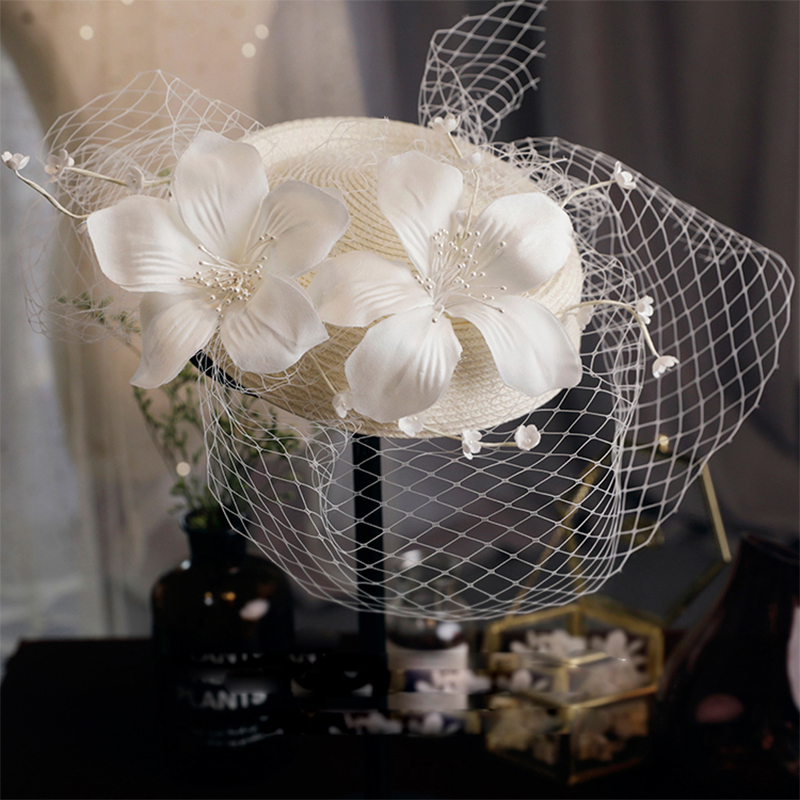 MZ-0003-A Veil Hat, Franse stijl Sen Style Retro Immortal Flower, Bride Headwar, Trouwjurk, fotografie-accessoires, Factory Direct Sales