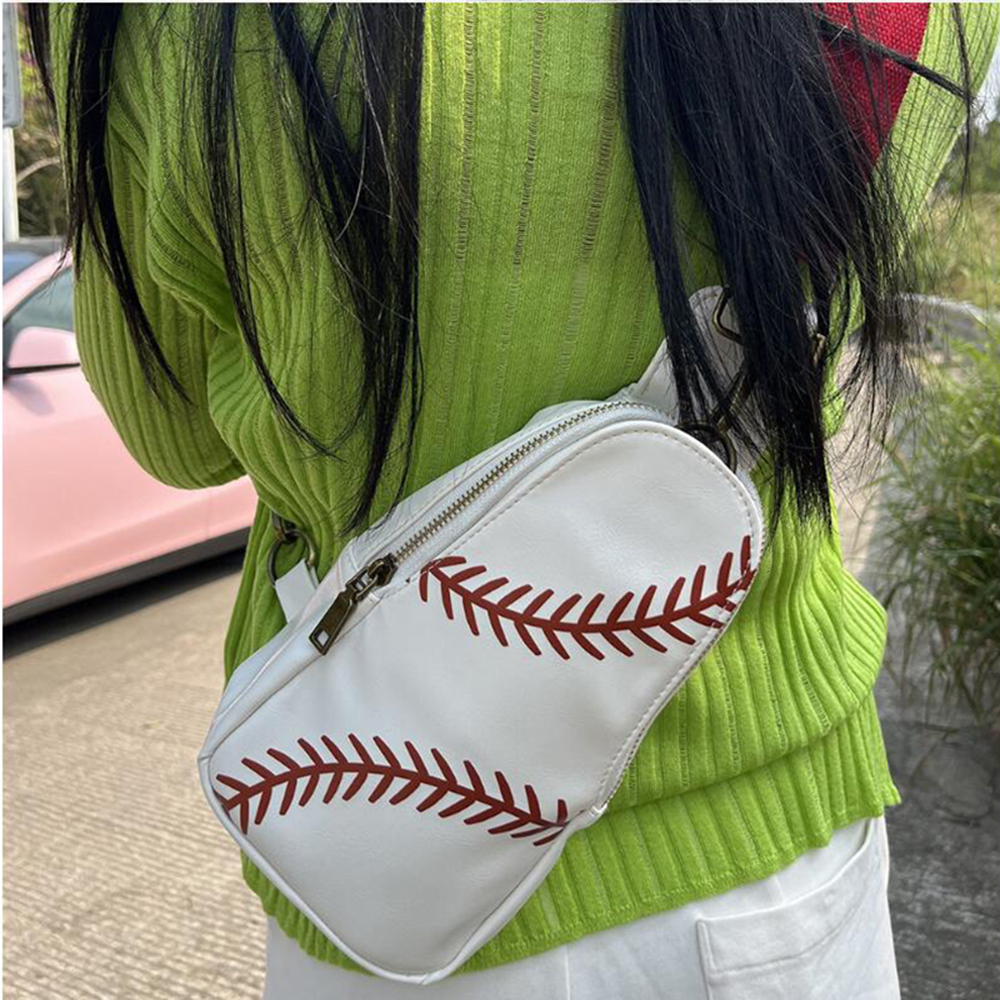 Bolsa de beisebol PU bolsa de armazenamento esportiva grande capacidade bolsa tiracolo moda 6 estilos