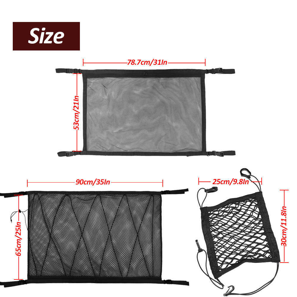 Ny bilorganisatör Ficka Auto Tak förvaring Netbil Tak förvaringsväska bärbar förvaring Webbbil Interiör Väskor för utslagen Holder Holder