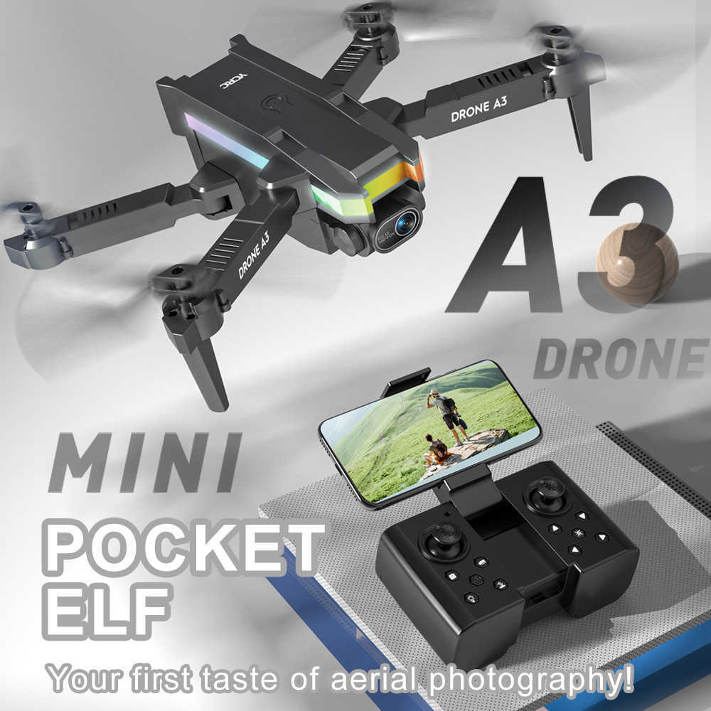 A3 kolorowe światła mini Uav 4K fotografia lotnicza zdalne sterowanie latającą wysokość ciśnienia