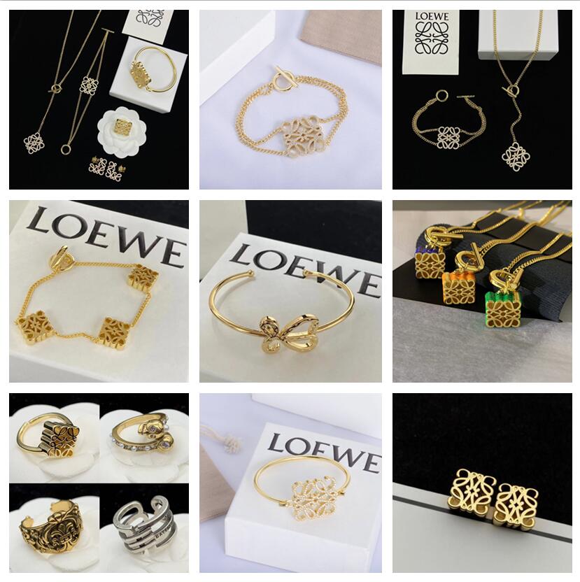 Loe Fashion Collece Bracelet Серьги для новой одежды моды полные алмазные серьги браслеты Классическая золотая серебряная серьга с подарочной коробкой Dupe