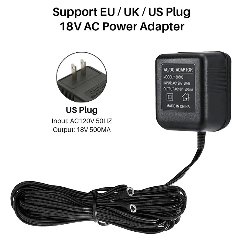 18V AC Adapter Adapter Transformer ładowarka UE UK US 220V-240V dla Wi-Fi inteligentny film wideo kamera do drzwi wideo Drzwi domowe pierścień DHL fedex