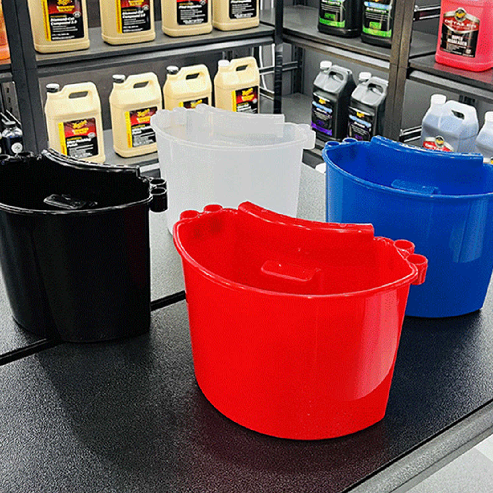 Nieuwe plastic auto wassen bucket borstel Organisator handdoeken Mitt Fast Easy Storage Kits externe zijdehangende vat auto detailleringsgereedschap