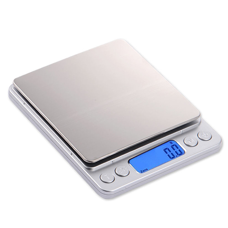 1000 / 0.1g Báscula electrónica de cocina Básculas de alimentos portátiles digitales Herramientas de medición de alta precisión LCD Báscula de harina de precisión Peso dh87