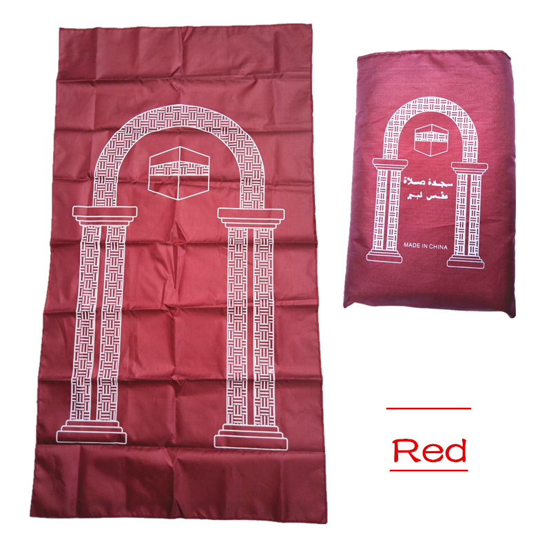 Prières musulmanes portables tapis tressés à l'extérieur du tapis de poche de voyage portable