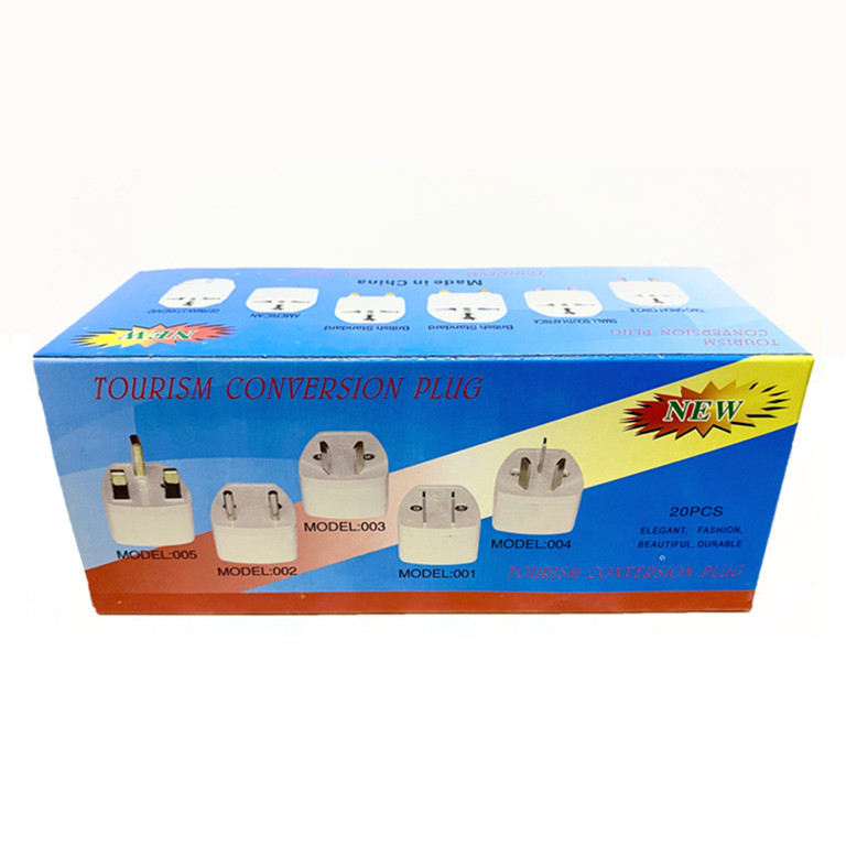 EU AU US to UK AC power plug adaptateur de voyage prise convertisseur prise blanc