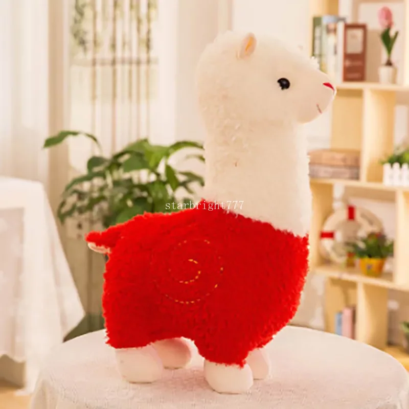 25cm New Alpaca Plush Toy Cute Animal Doll Soft Cotton stuffed doll Home office decor Kids girl Birthday Christmas Gift LA562