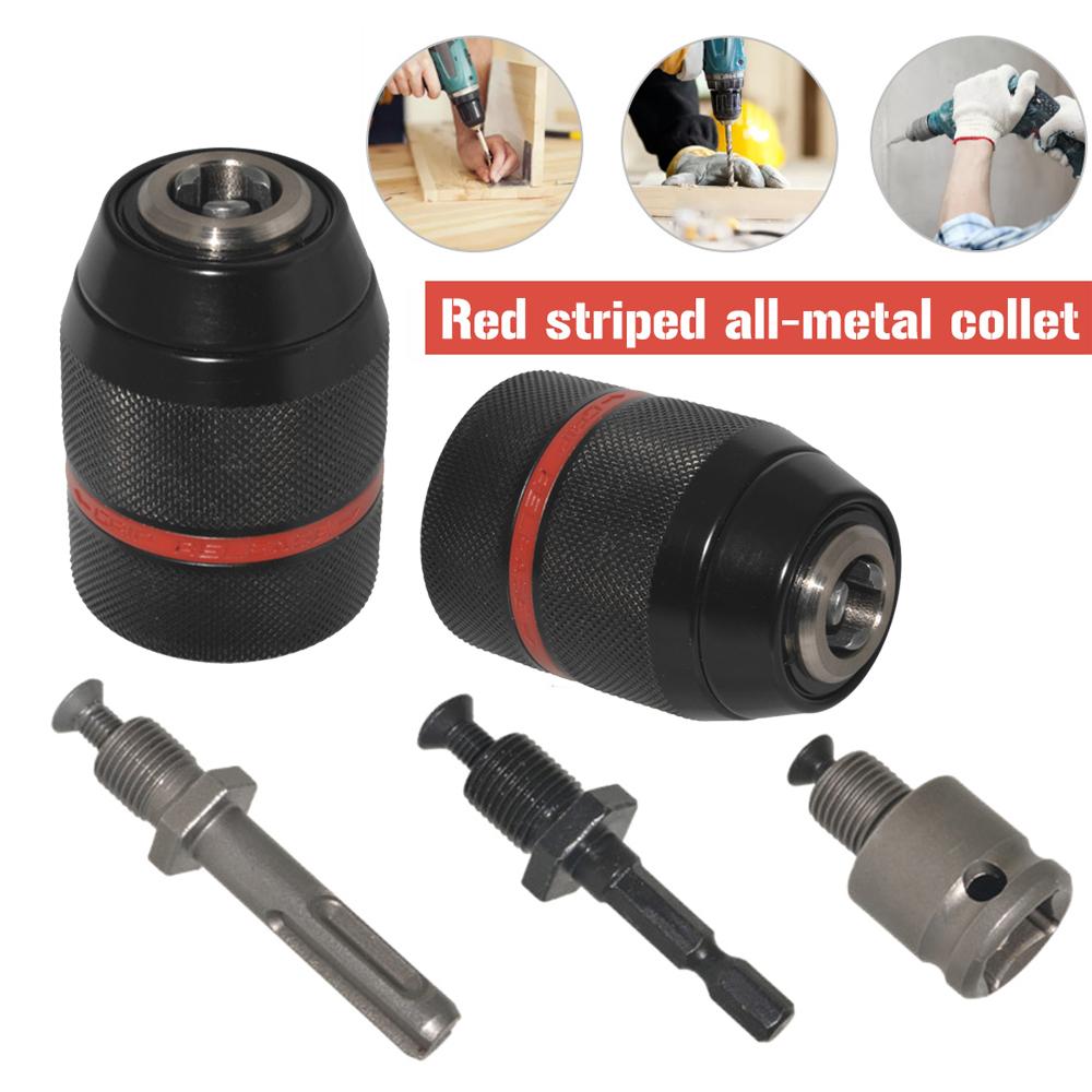 Klem Metall-Hochleistungs-1,513-mm-Schnellspannbohrfutter, Sechskantschaft/SDS/Innenvierkant-Adapter, Metall-Bohrfutter-Konverter