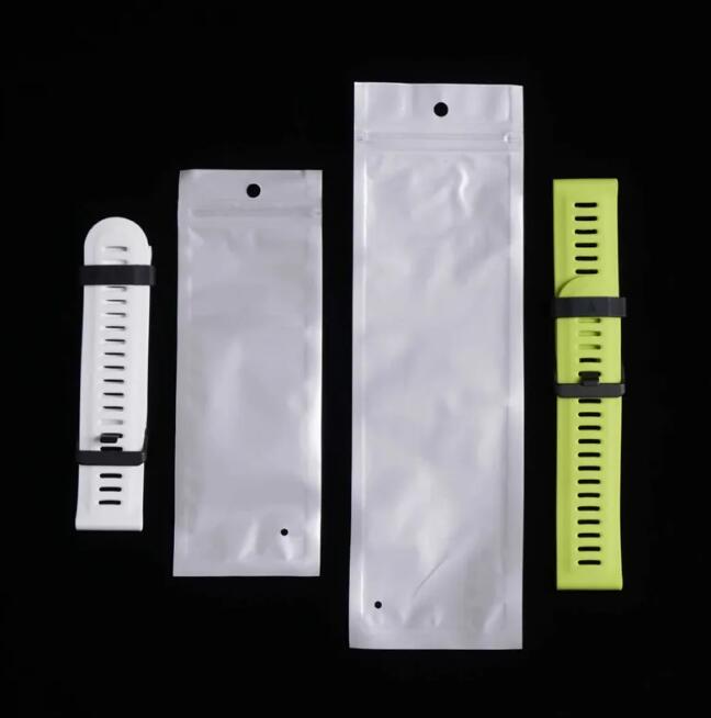 Transparent blanc bijoux emballage sac montre ceinture sac à poussière longue bande sacs anti-poussière sacs pour téléphone accessoires en gros