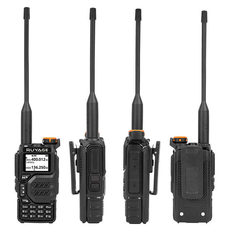 Ruyage UV3D Air Band Walkie Talkie Amateur Ham Estación de radio bidireccional UHF VHF 200CH Banda completa HT con canal NOAA AM Satcom G230518
