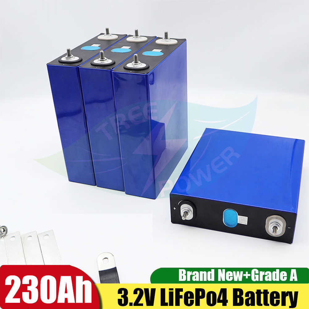 Nouveau 4 pièces Lifepo4 3.2V 230Ah batterie Rechargeable Lithium fer Phosphate adapté au bricolage 12V 24V 48V 460Ah chariot de Golf solaire