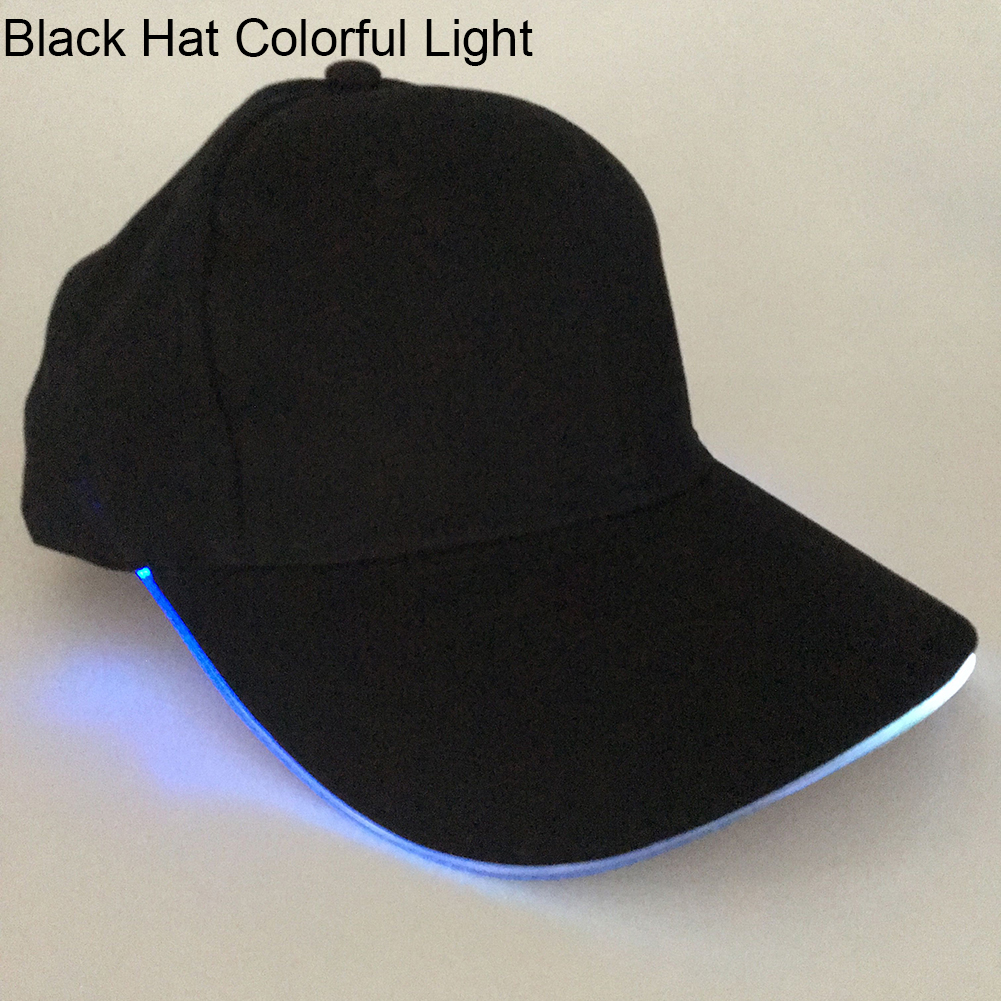 Justerbar 2023 Ny design LED Light Up Baseball Caps Glowing Justerbara hattar perfekta för festhop-hop-löpning och mer