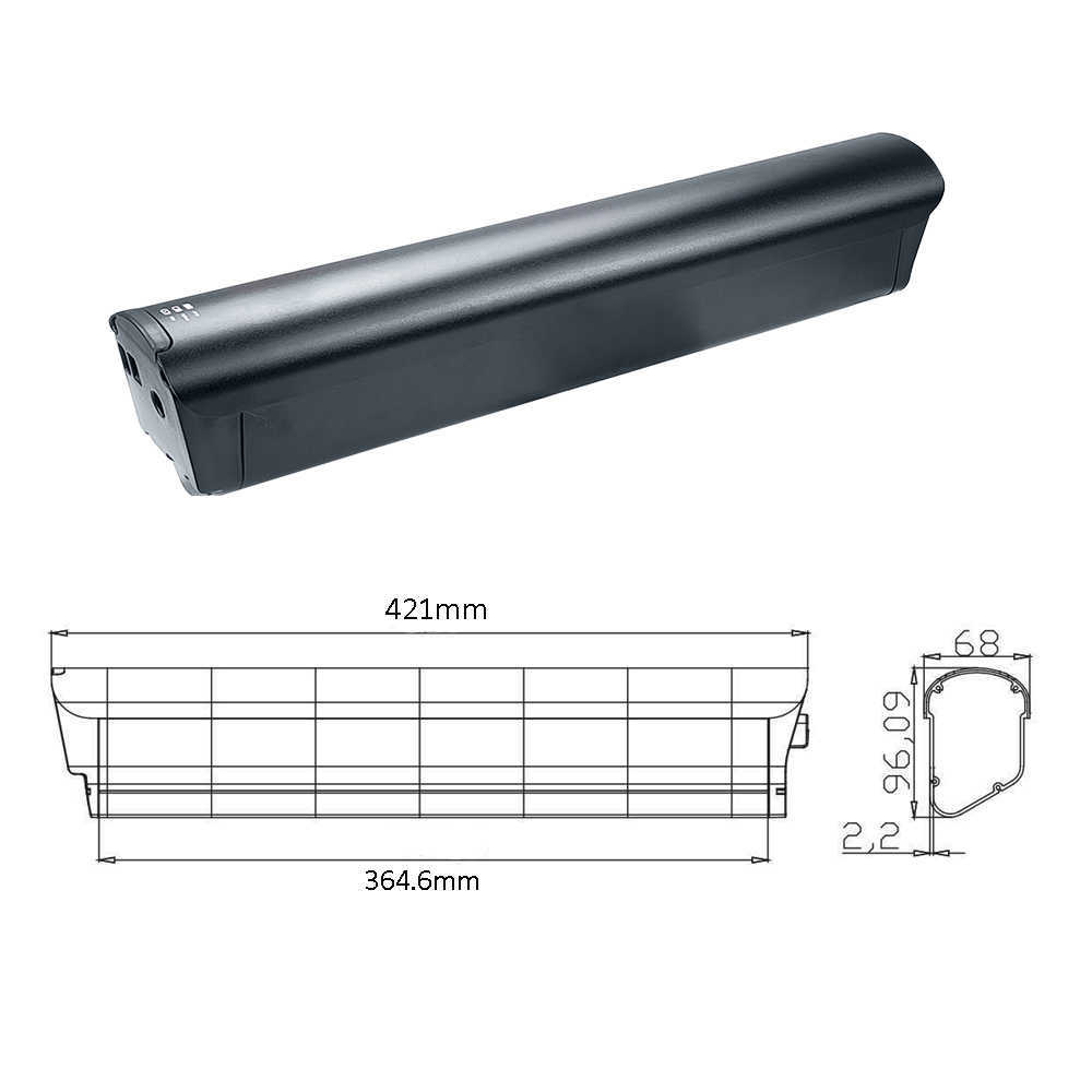 Batterie Wallke de remplacement du Pacifique Sud 48V 10.4Ah 12Ah 13Ah 14Ah Li-ion pour F1 F2 et X3 Pro Step Thru