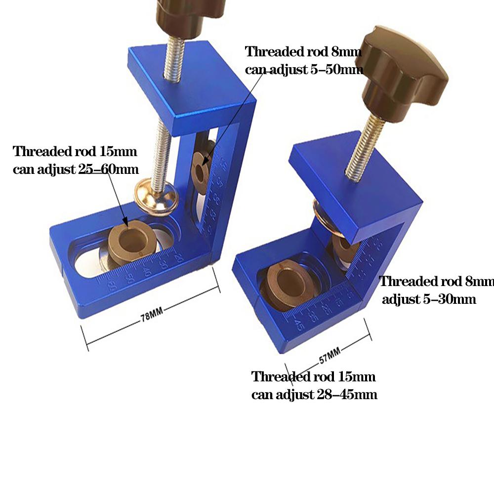 Joiners ALLSOME 3 In 1 Adjustable Doweling Jig Woodworking Pocket Hole Jig With Adjustable Size for Drilling Guide Locator Puncher Tools