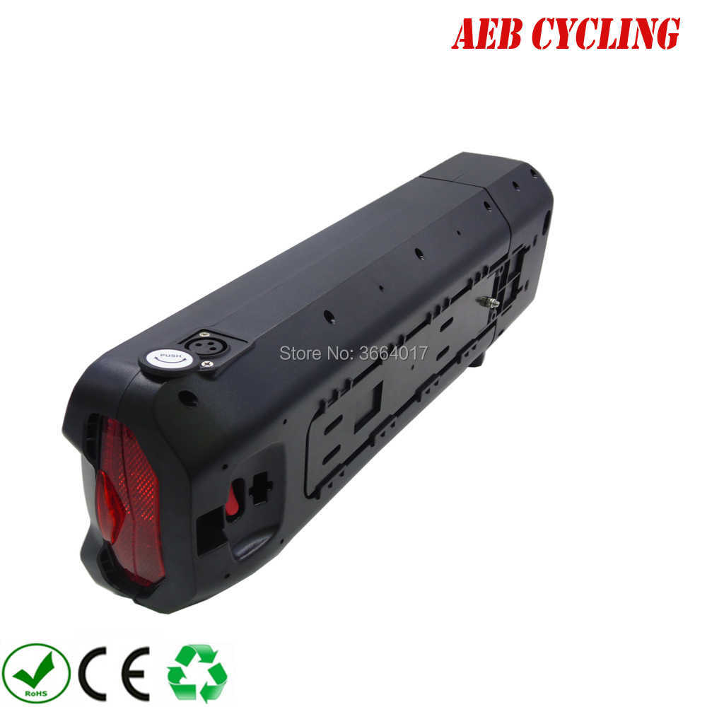 Livraison gratuite 48V 500W 750W 1000W 1500W porte-bagages arrière 52V 18Ah/20Ah/22Ah/23Ah/24.5Ah porte-bagages batterie ebike pour ebike