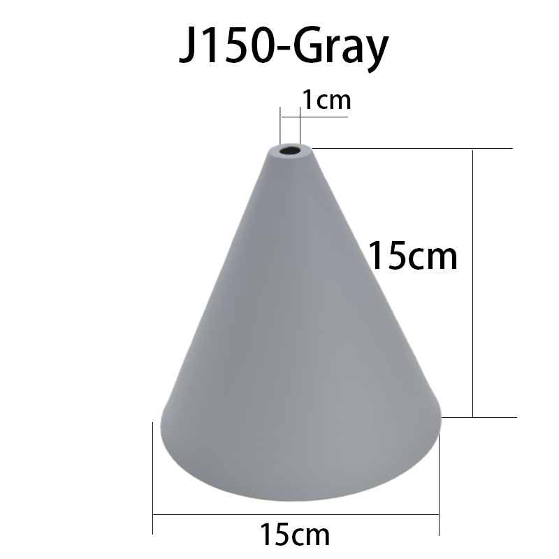 150mm 매달려 램프 샤워드 펜던트 천장 조명 검은 도크 쉐이드 커버 테이블 테이블 램프 흰색 회색 검은 스포트라이트 갓