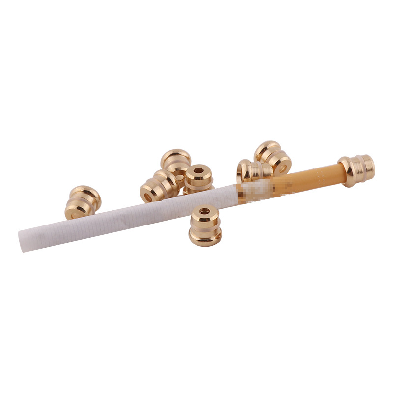 Smoking Pipes Adaptateur de cigarette fine en cuivre pour accessoires de porte-cigarette